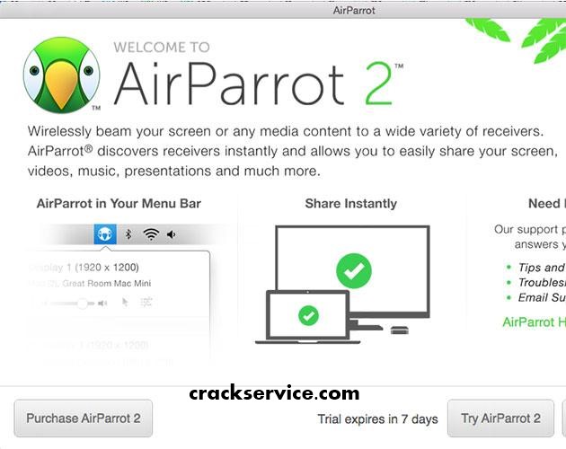 Airparrot Crack 3.1.3 License key 2021 Free Download
